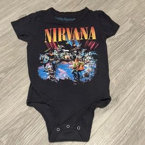 Rowdy Sprout Nirvana Organic Short Sleeve Onesie Size 6-12M
